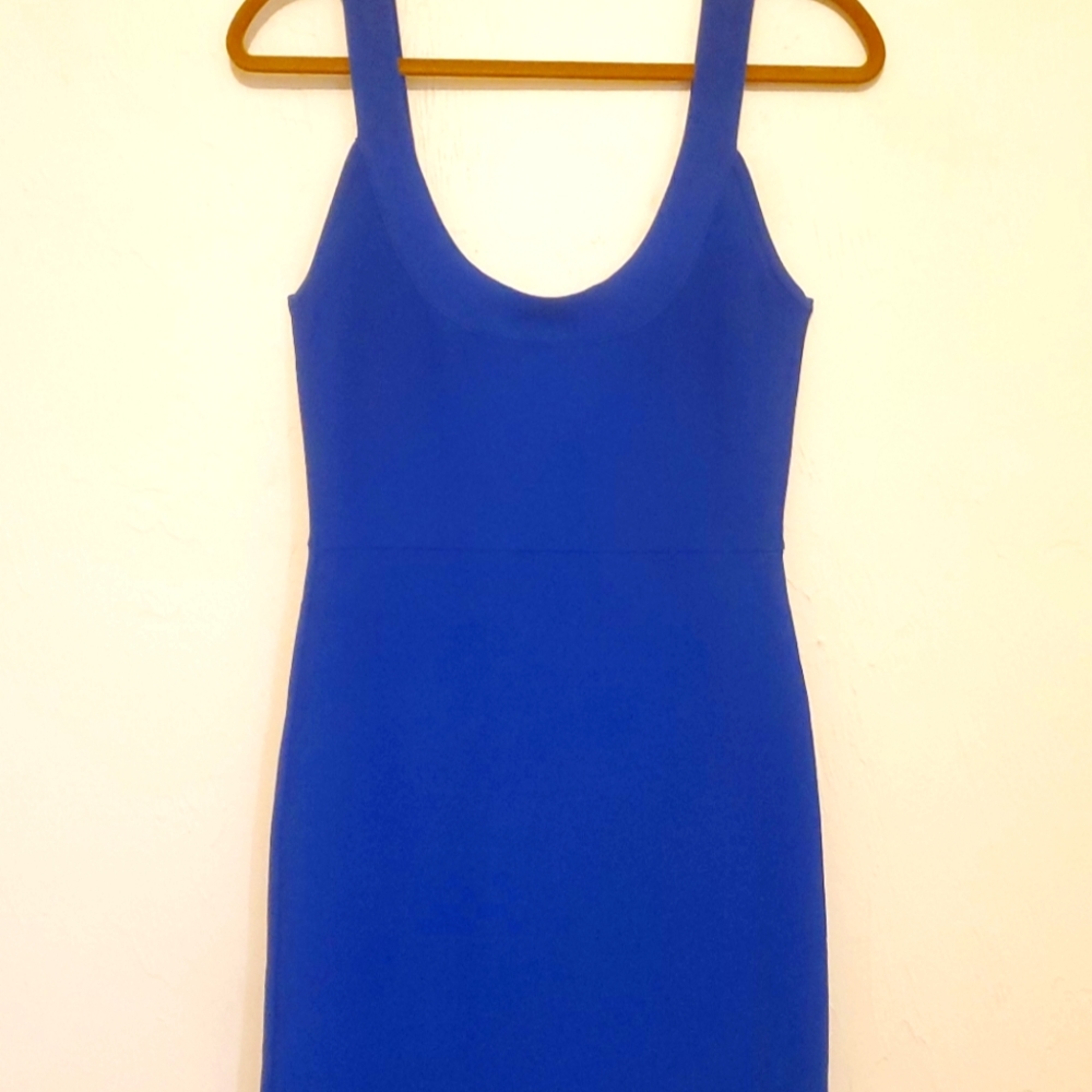 Blue bodycon dress